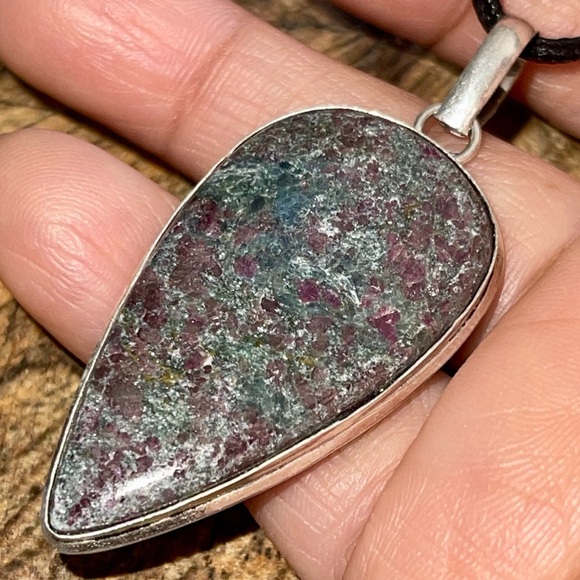 Ruby in Kyanite Pendant 2 1/4” - Picture 6 of 11